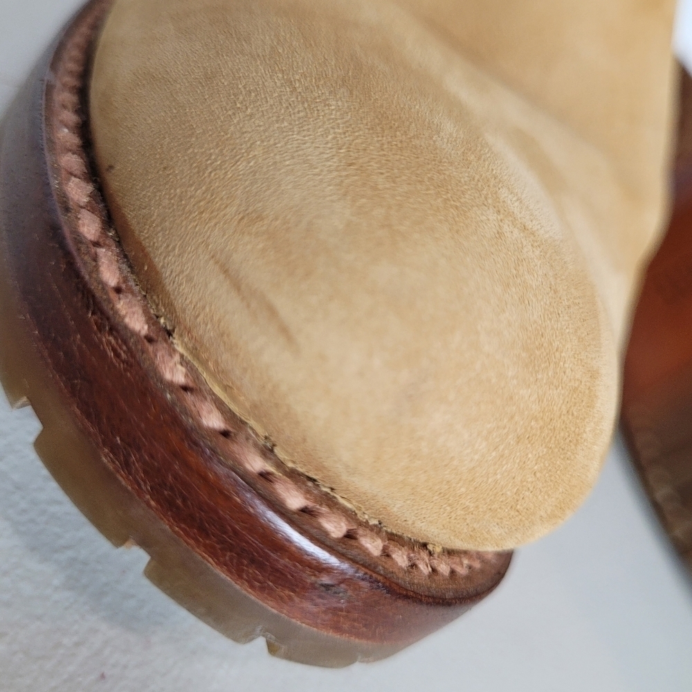 Frye Natalie Double Zip Leather Bootie - Size 7.5 - Picture 15 of 16